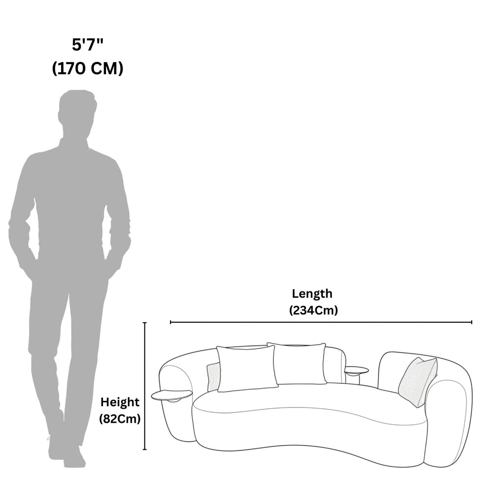 Rossette 3 Seater Sofa  Refined Style for Modern Living Rooms