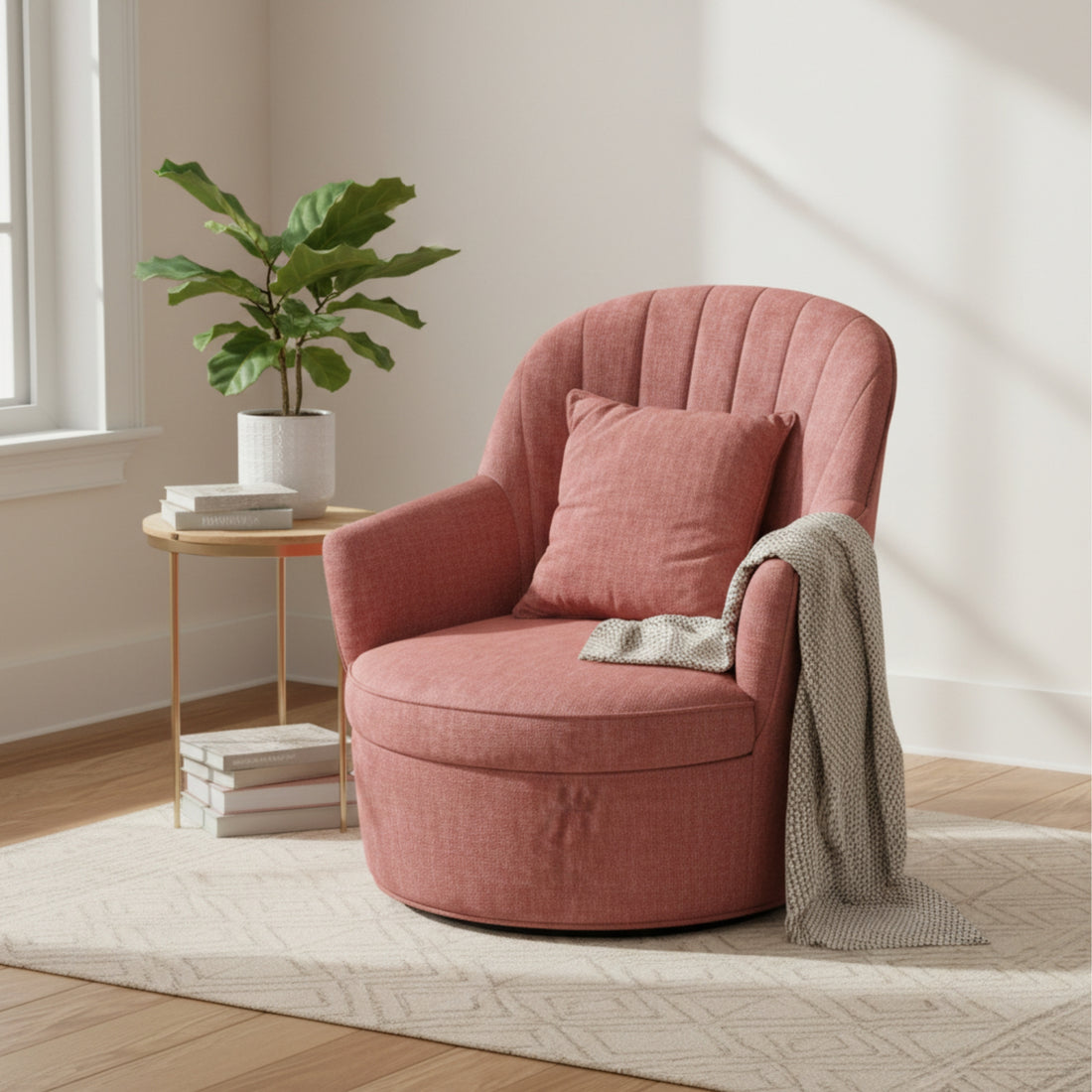 Grace Lobby Chair  Modern Fabric Lounge Chair with Comfortable Seating