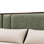 Milano Double Bed With Storage – Upholstered Frame with Cushioned Headboard