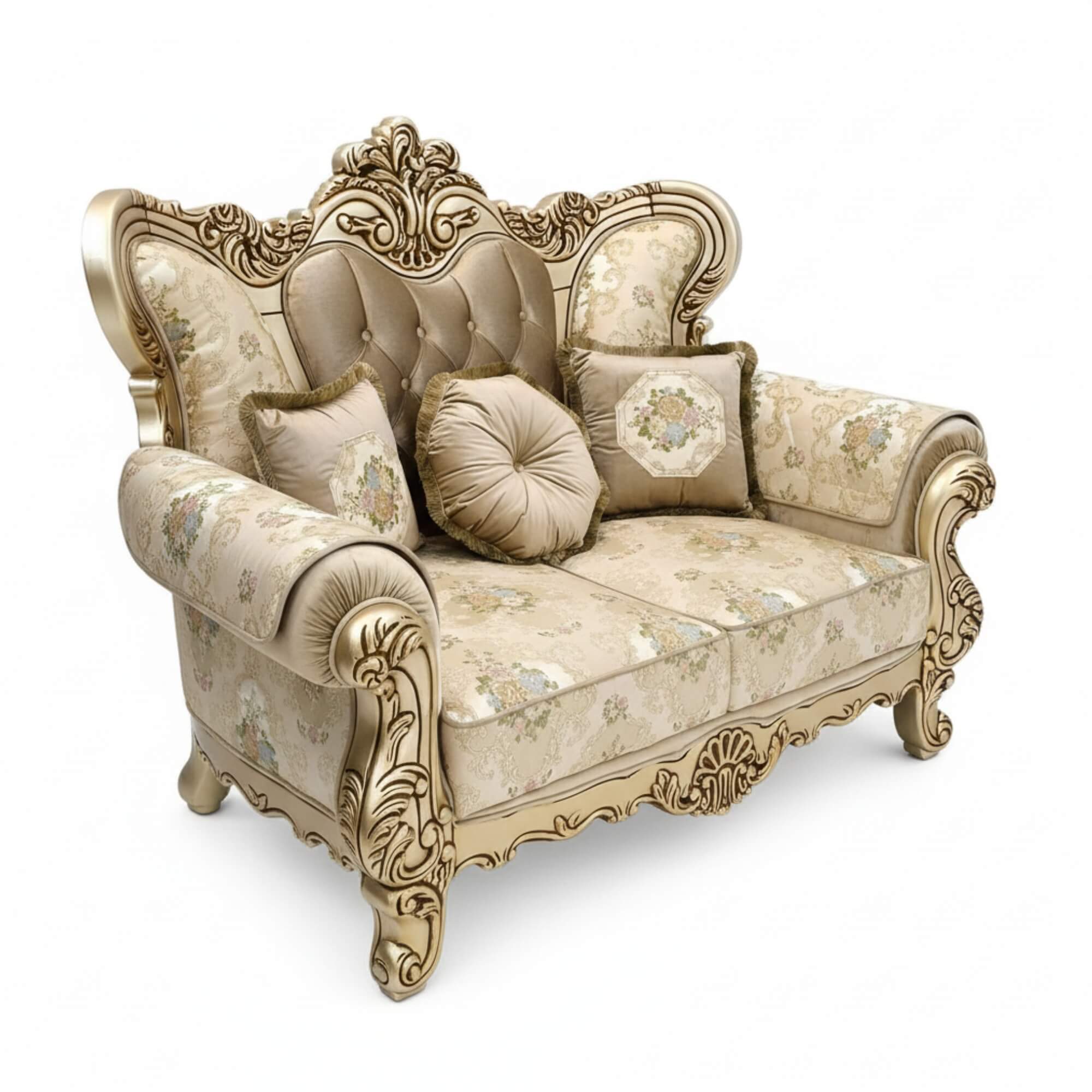 French Carvin 2 Seater Sofa- Premium Royal Comfort
