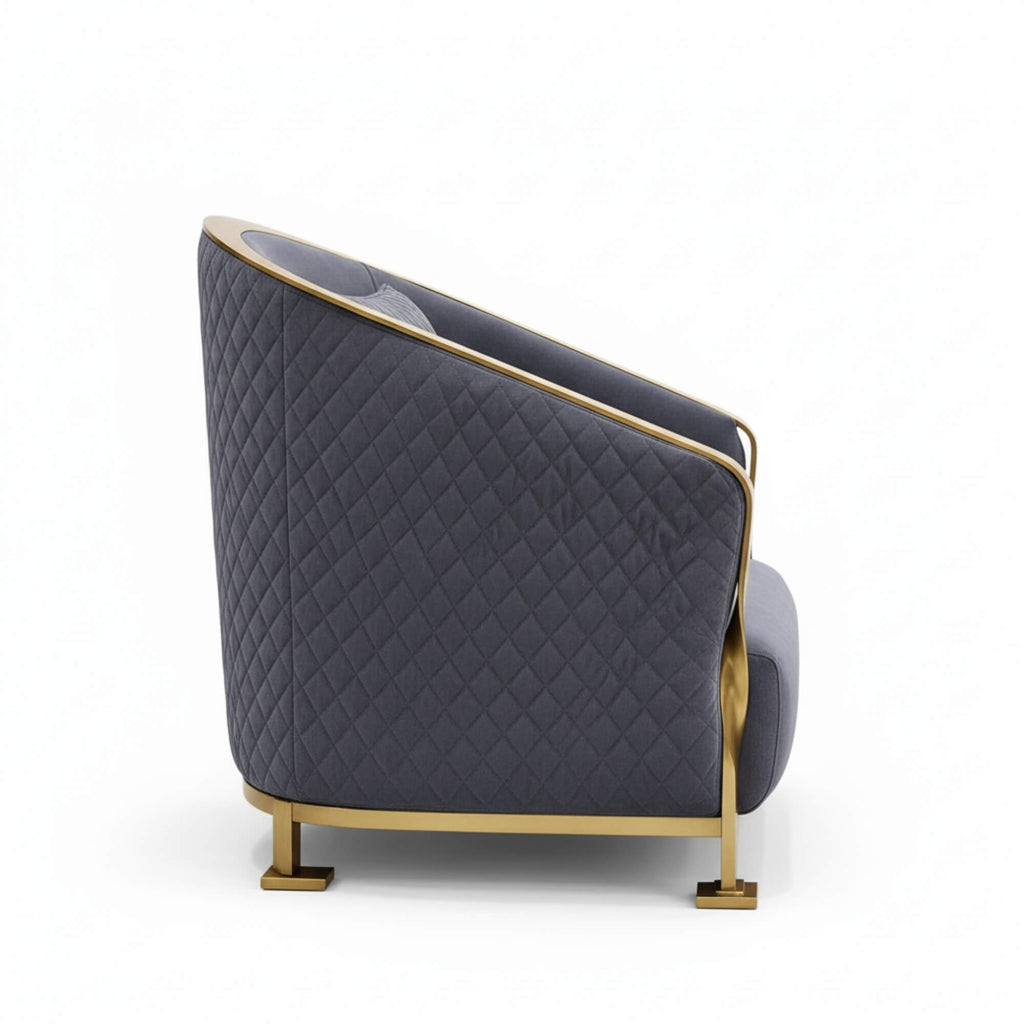 Wishbonn Lobby Chair – Sculpted Elegance with Luxe Detailing