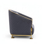 Wishbonn Lobby Chair – Sculpted Elegance with Luxe Detailing