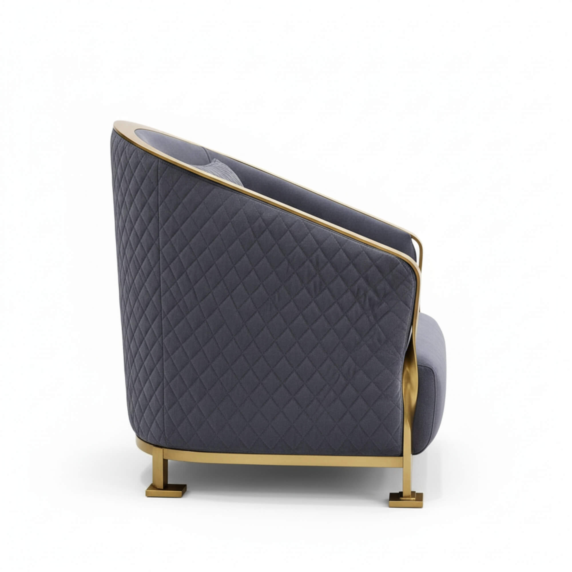 Wishbonn Lobby Chair – Sculpted Elegance with Luxe Detailing