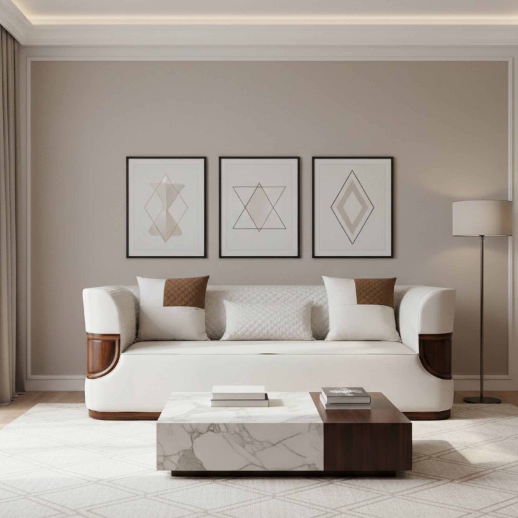 Elegant 3 Seater Sofa – Premium Seating for Modern Living Rooms