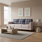 Garnet Grey Fabric 3-Seater Sofa â€“ A Modern Statement in Comfort and Style