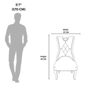 Manchester dining chair size diagram
