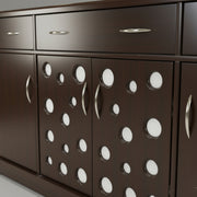 Flake 4 Door Multiunit - Engineering Wood Storage Unit with Gloss Finish