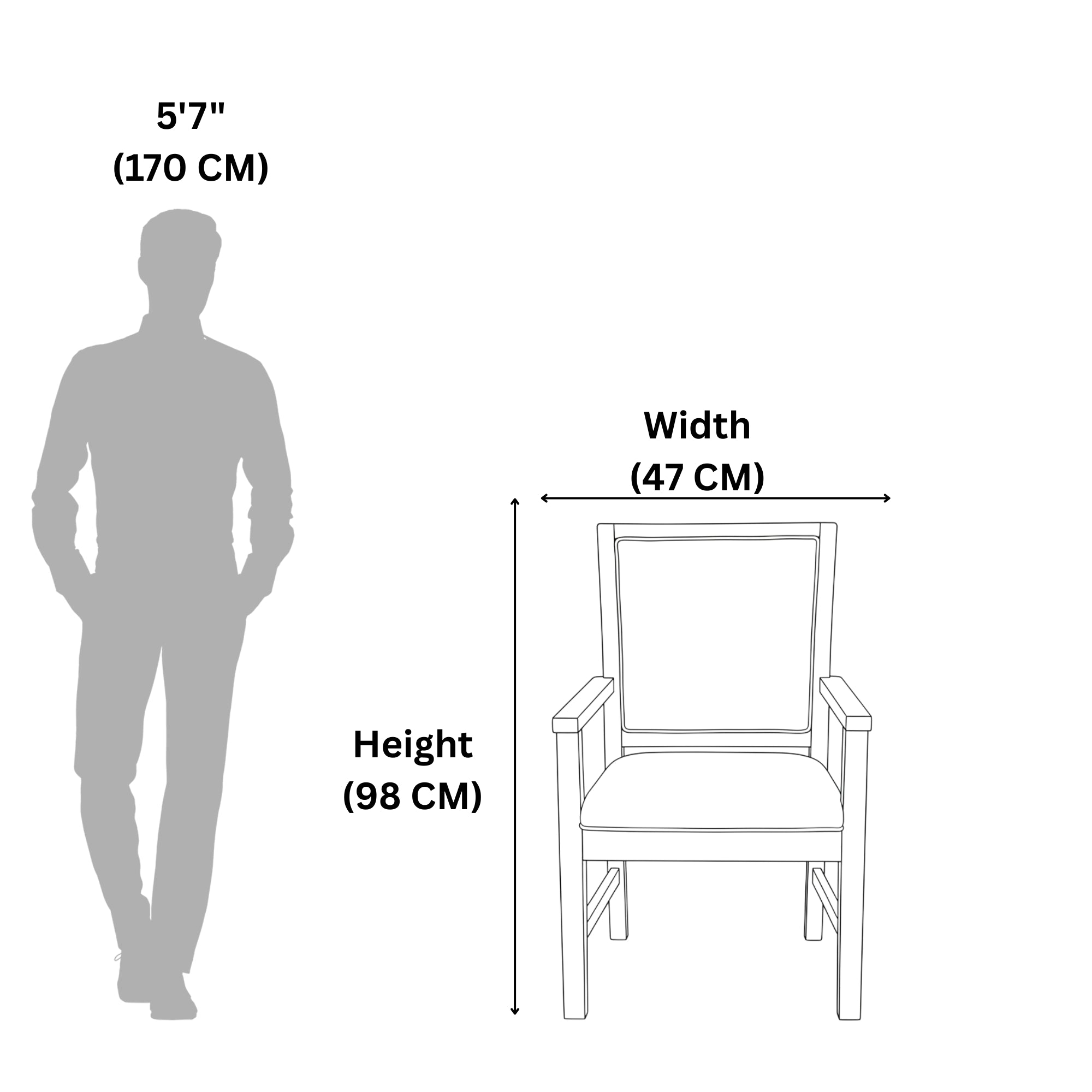 Barnet Arm Chair – Modern Upholstered Armchair for Living & Lounge Spaces
