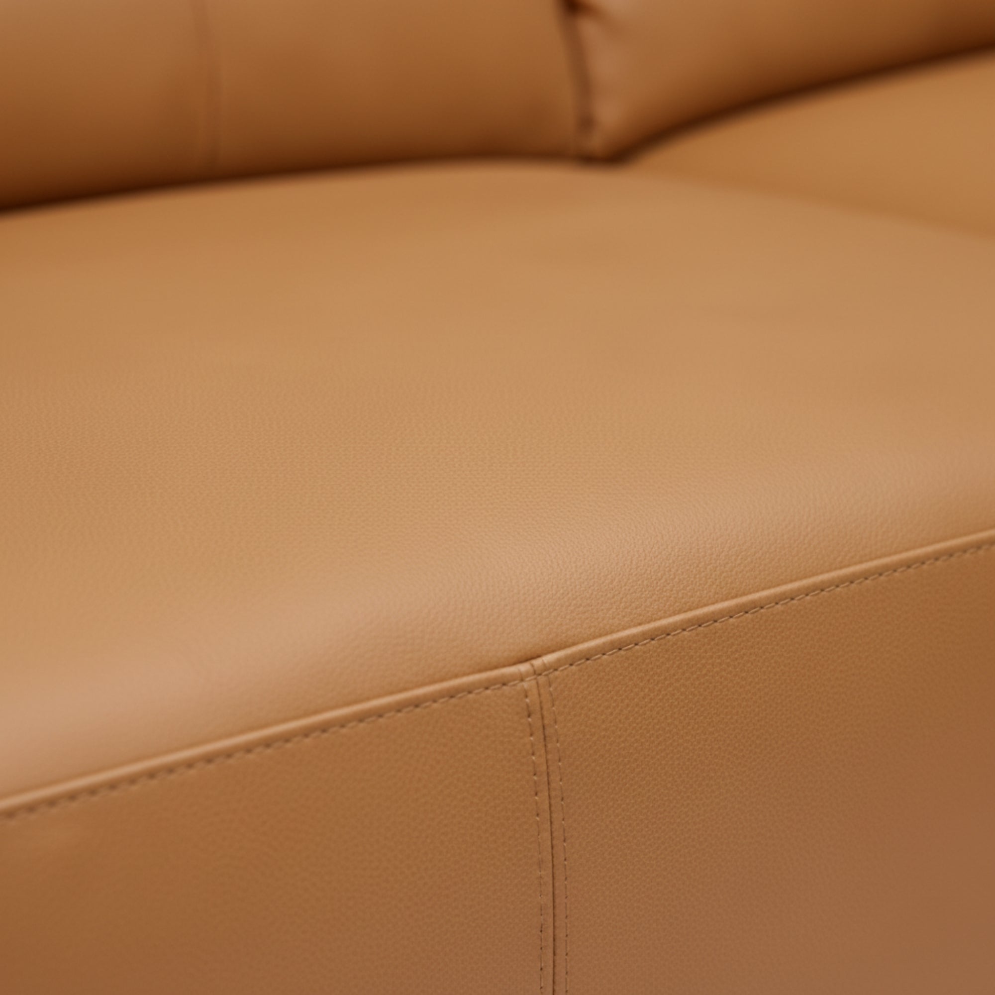 Salone 3-Seater Leather Sofa – Premium Mustard Leather Sofa for Living Rooms