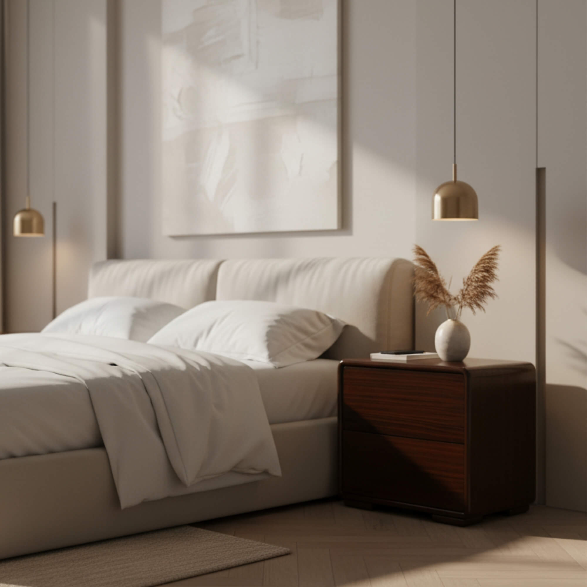 Milano Night Stand – Sleek Wooden Finish with Contemporary Design