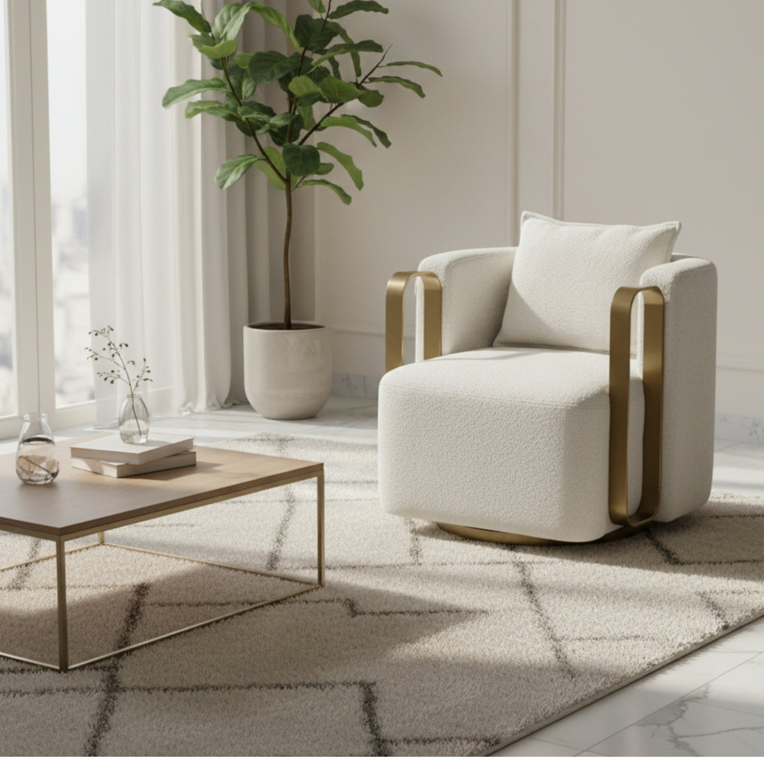 Ford Lobby Chair  Luxurious Fabric Lounge Chair for Lobbies & Reception Areas