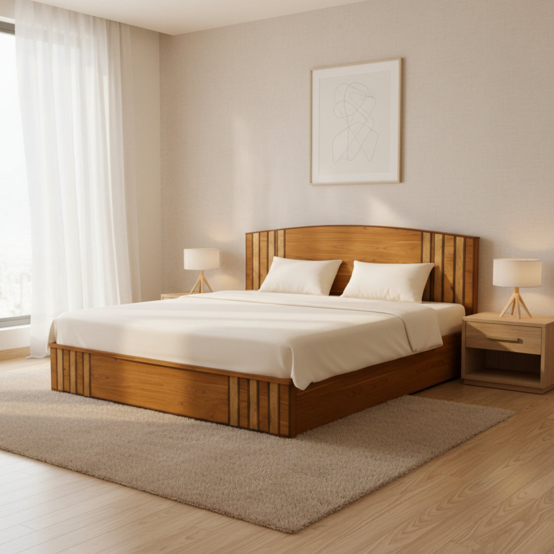 Elite King Bed With Storage â€“ A Premium Blend of Style and Functionality