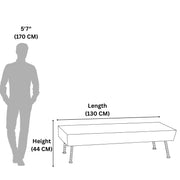 Aspire Coffee Table’s dimensions are illustrated.