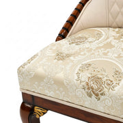 Boomer floral damask seat fabric close-up