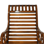 Stellar Solid Wood Rocking Chair - Walnut Gloss Finish
