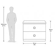 Zebra Night Stand- Bold Style Meets Functional Elegance