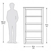 Gulabo Bookshelf- Elegant Wooden Shelf for Stylish Storage and Display