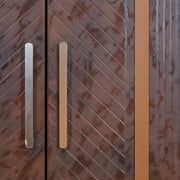 Membrane 3 Door Wardrobe  Elegant Walnut Storage for Modern Living