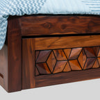 Star Diamond King Bed with Storage  Elegance Meets Utility
