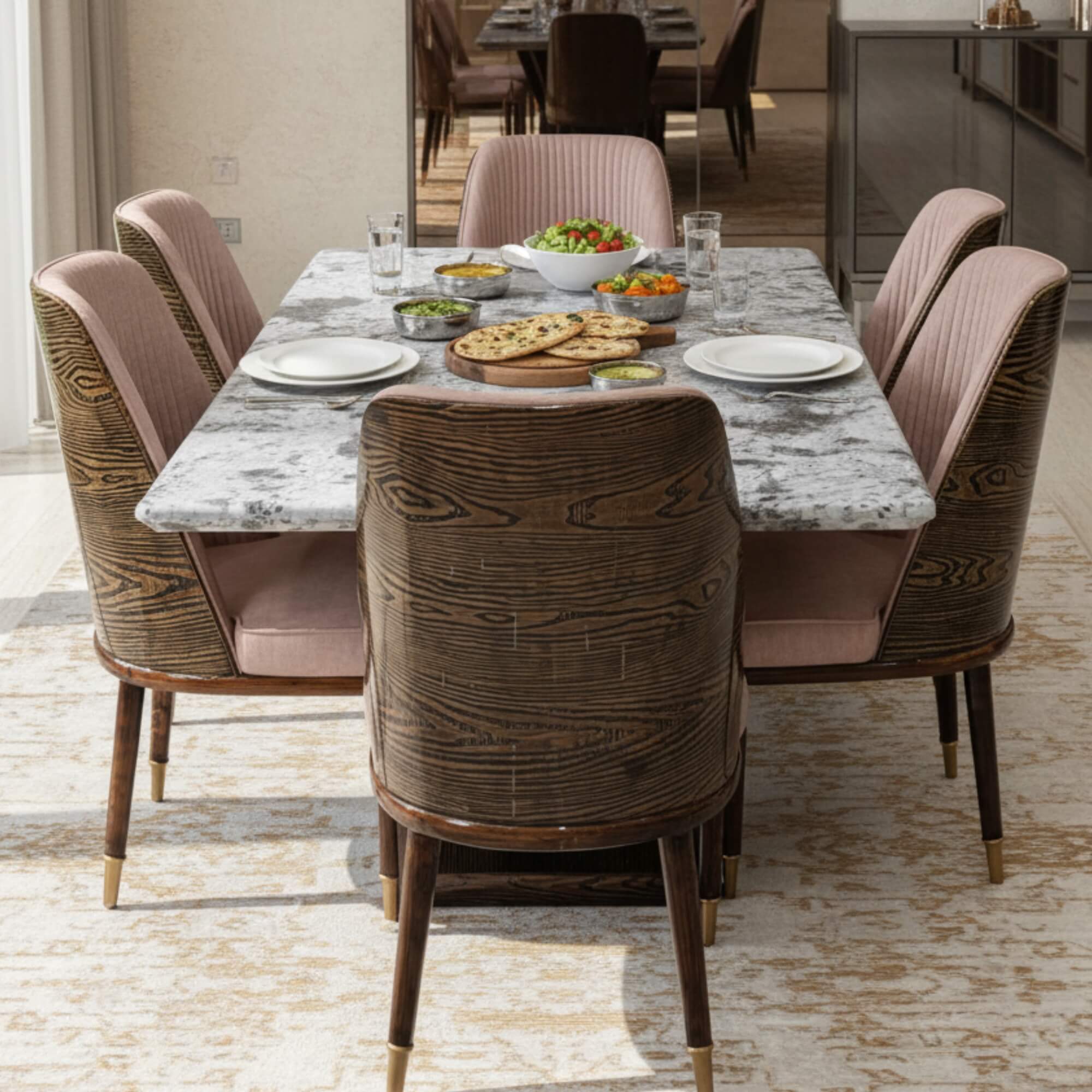 Nautical Marble Dining Table