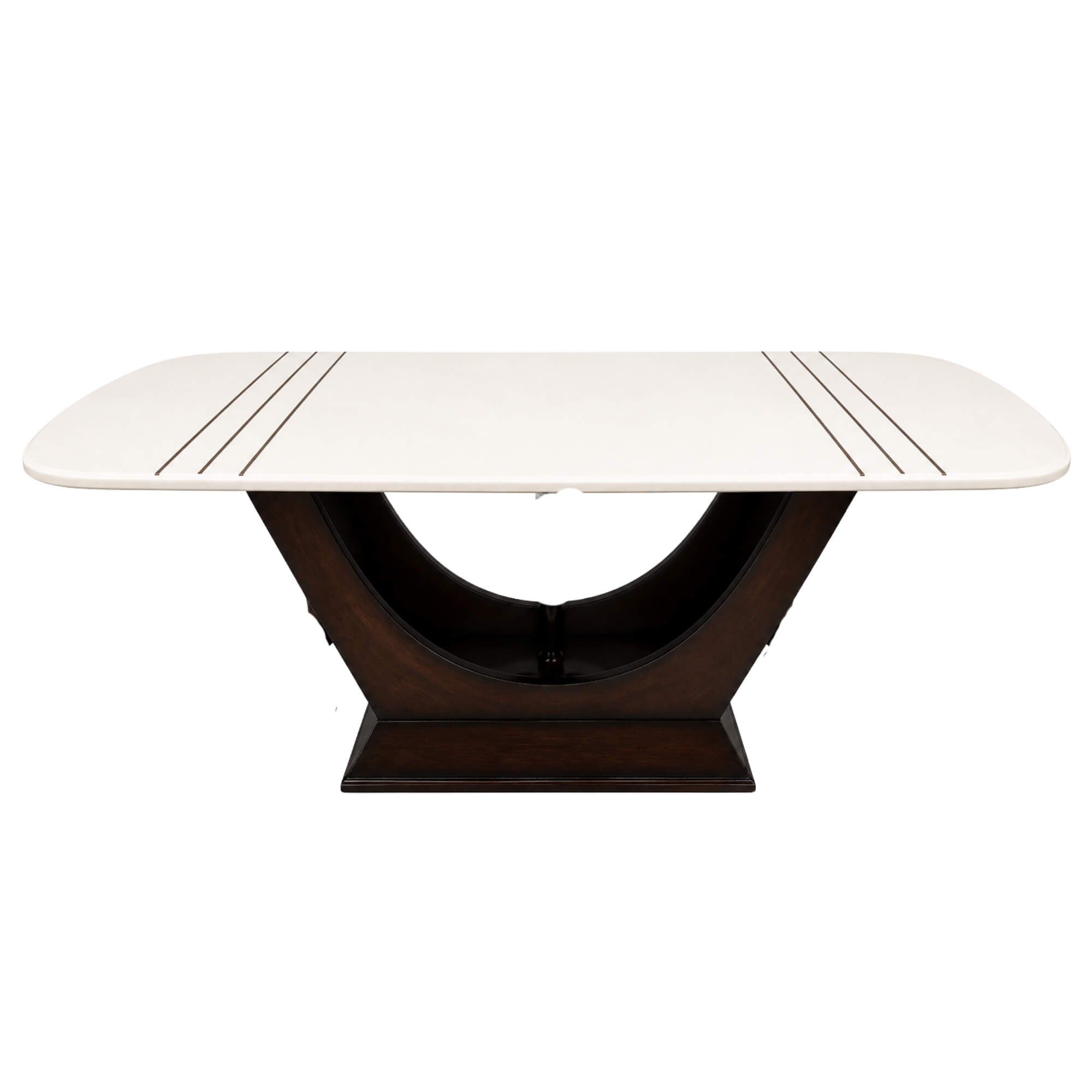 Conch Marble 6+1 Seater Dining Table – Sculptural Grace with Timeless Marble Elegance