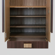 Texas 2 Door Wardrobe  Graceful Grey Elegance with Smart Storage