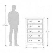 Calisto Chest of 5 Drawers- Timeless Storage with Refined Craftsmanship