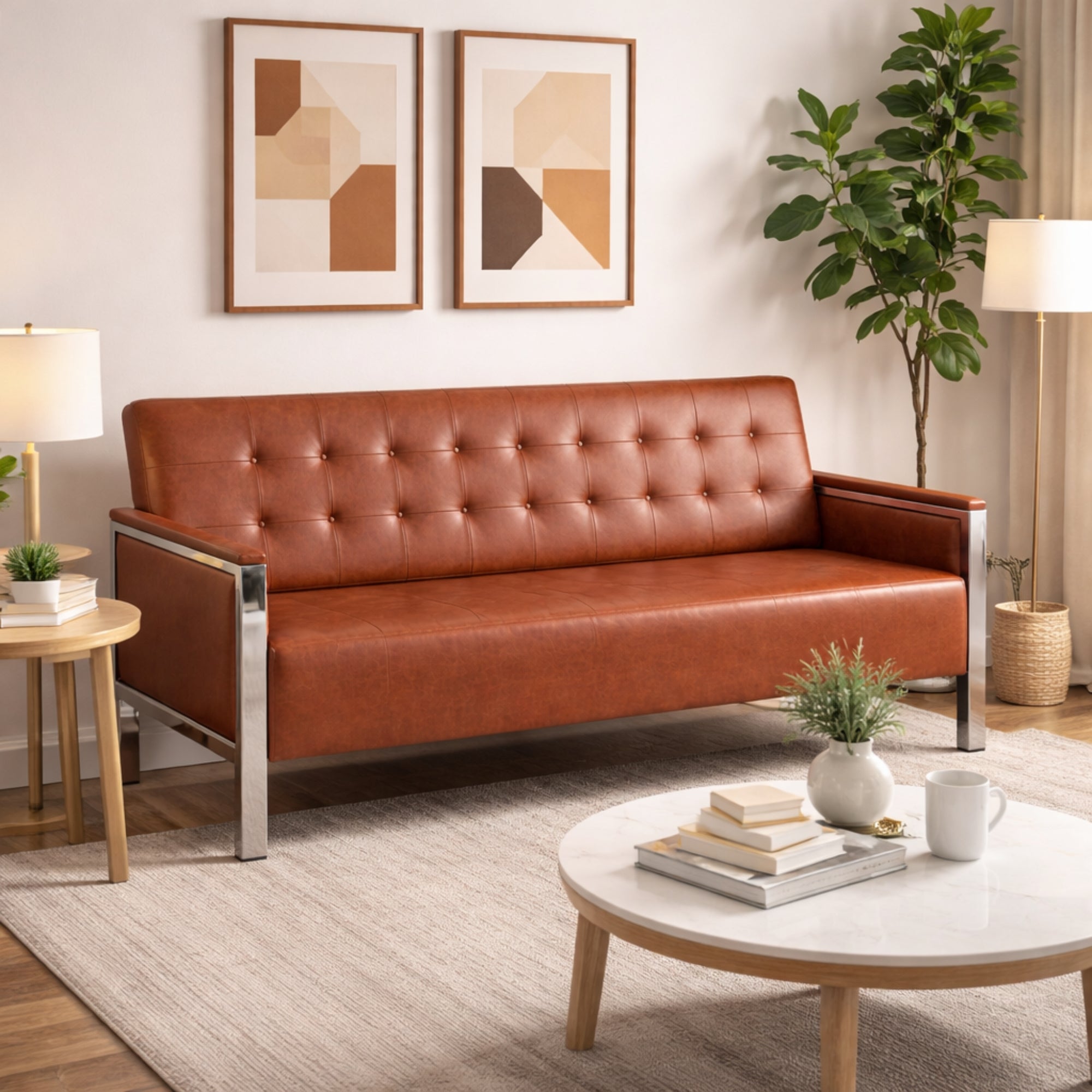 Eezy 3 Seater Leatherette Office Sofa for Reception & Waiting Area