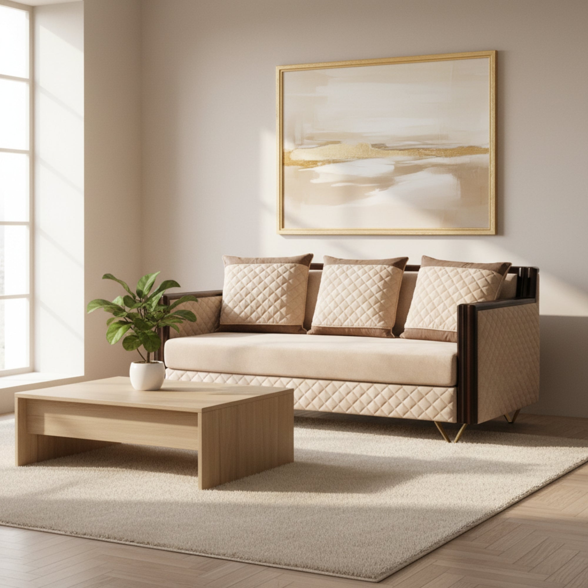 Phantom 3 Seater Sofa- Sleek Design with Plush Comfort