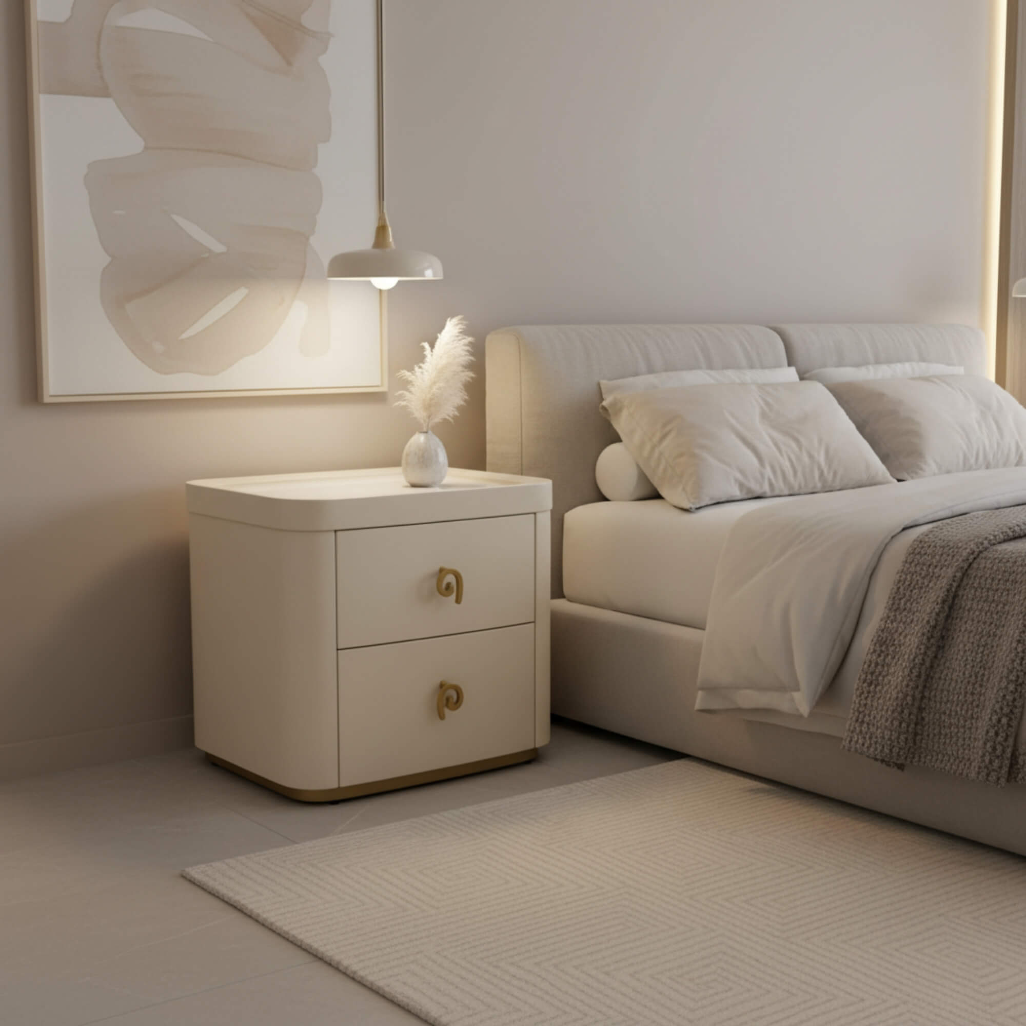Chapline Night Stand – Soft Elegance with Modern Detailing