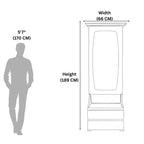 Recon Dressing Table with Mirror  Modern Storage Vanity for Bedroom