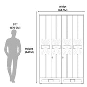 Funnel 3 Door Wardrobe – Statement Storage with Modern Detailing
