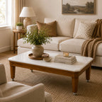 Flavie Coffee Table With Polyster Marble Top- Modern Elegance for Everyday Living