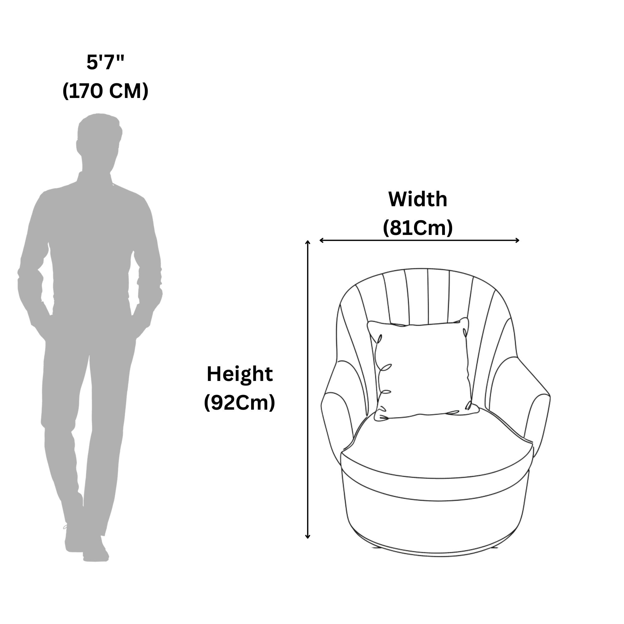 Grace Lobby Chair – Modern Fabric Lounge Chair with Comfortable Seating