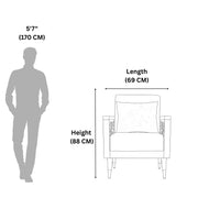 Gear 1-Seater Sofa Elegance with a Touch of Artistry