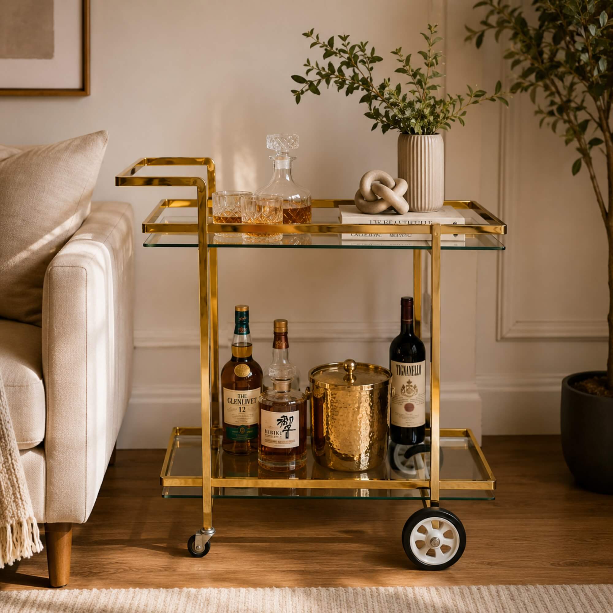 HJ5 Service Trolley- Stylish Mobility with Functional Elegance