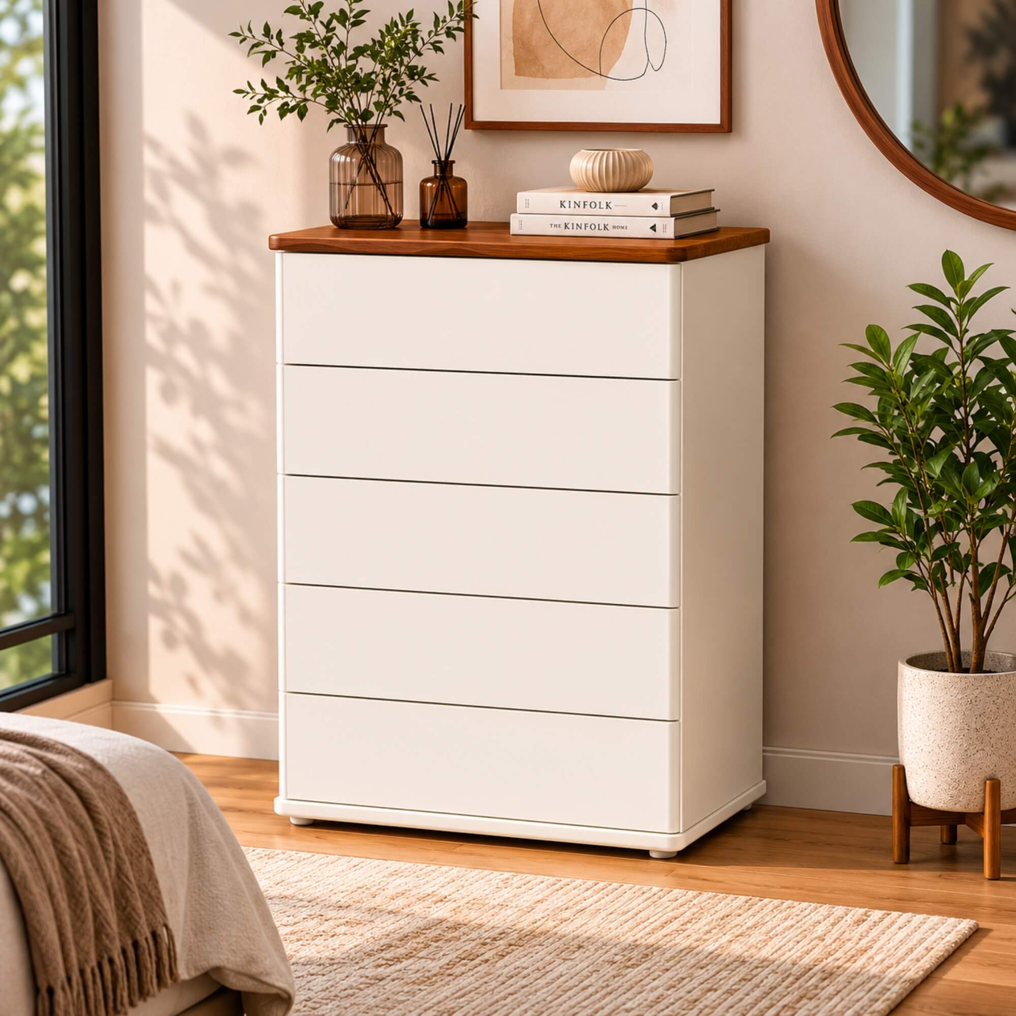 Athens Chest of Drawer- Sleek Storage for Contemporary Homes