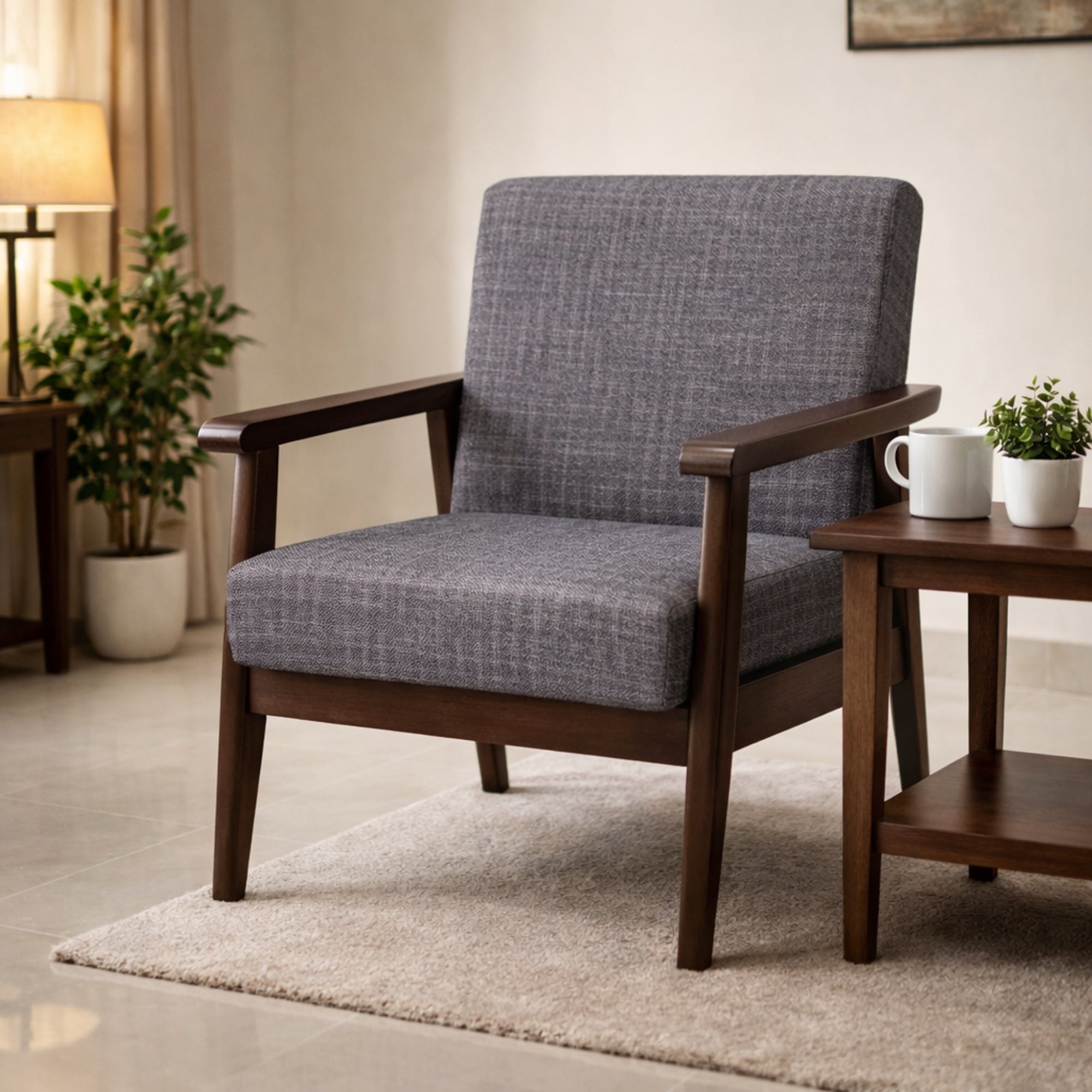 Soho Lobby Chair- Modern Blue Elegance with Comfortable and Durable Seating