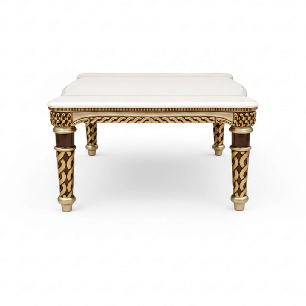 Sapphire 8+1 Seater Marble Dining Table – Classic Grandeur with Ornate Detailing