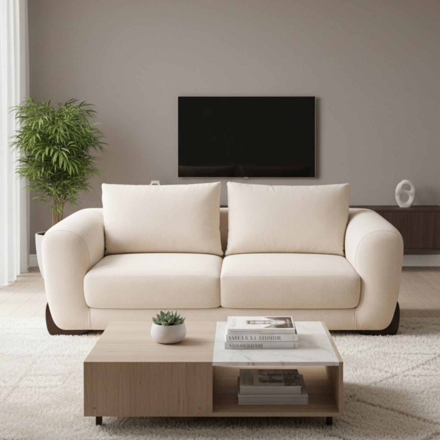 Bedrock 2 Seater Sofa- A Plush Seating Experience for Every Home