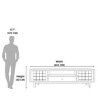 Diamond TV Unit  Solid Wood Entertainment Unit with Storage