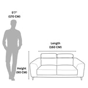 Corium 2 Seater Sofa  Cozy Seating with Elegant Design