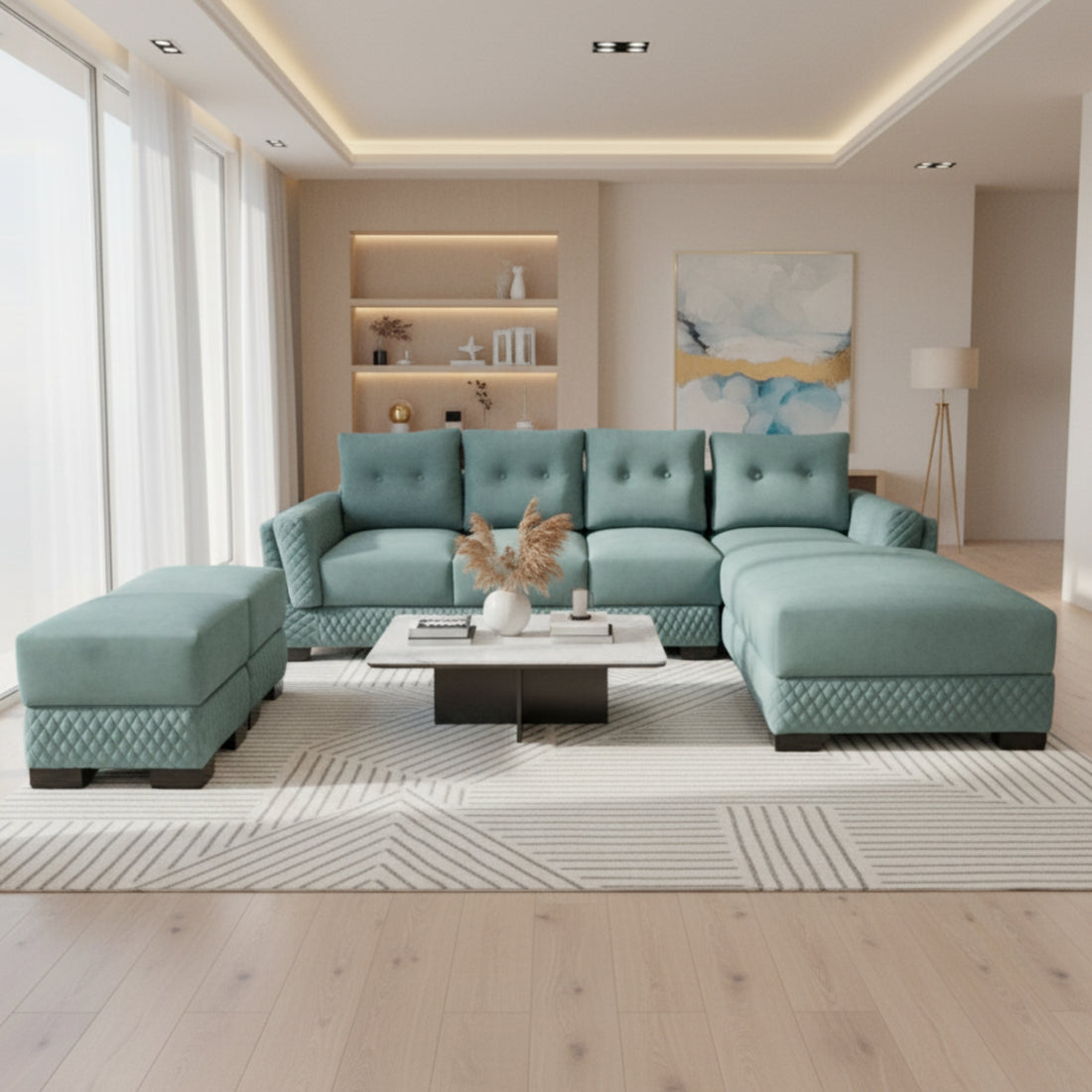 Opal L-Shape Lounger Sofa â€“ Style Meets Comfort