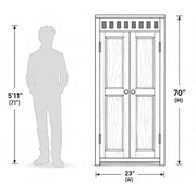 Kuber 2 Door Wardrobe- Rustic Elegance Edition