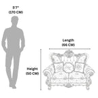 French Carvin 2 Seater Sofa- Premium Royal Comfort