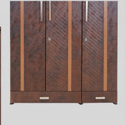 Membrane 3 Door Wardrobe  Elegant Walnut Storage for Modern Living