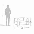 Concord 1 Office Sofa- Premium Single-Seater Executive Sofa for Modern Offices