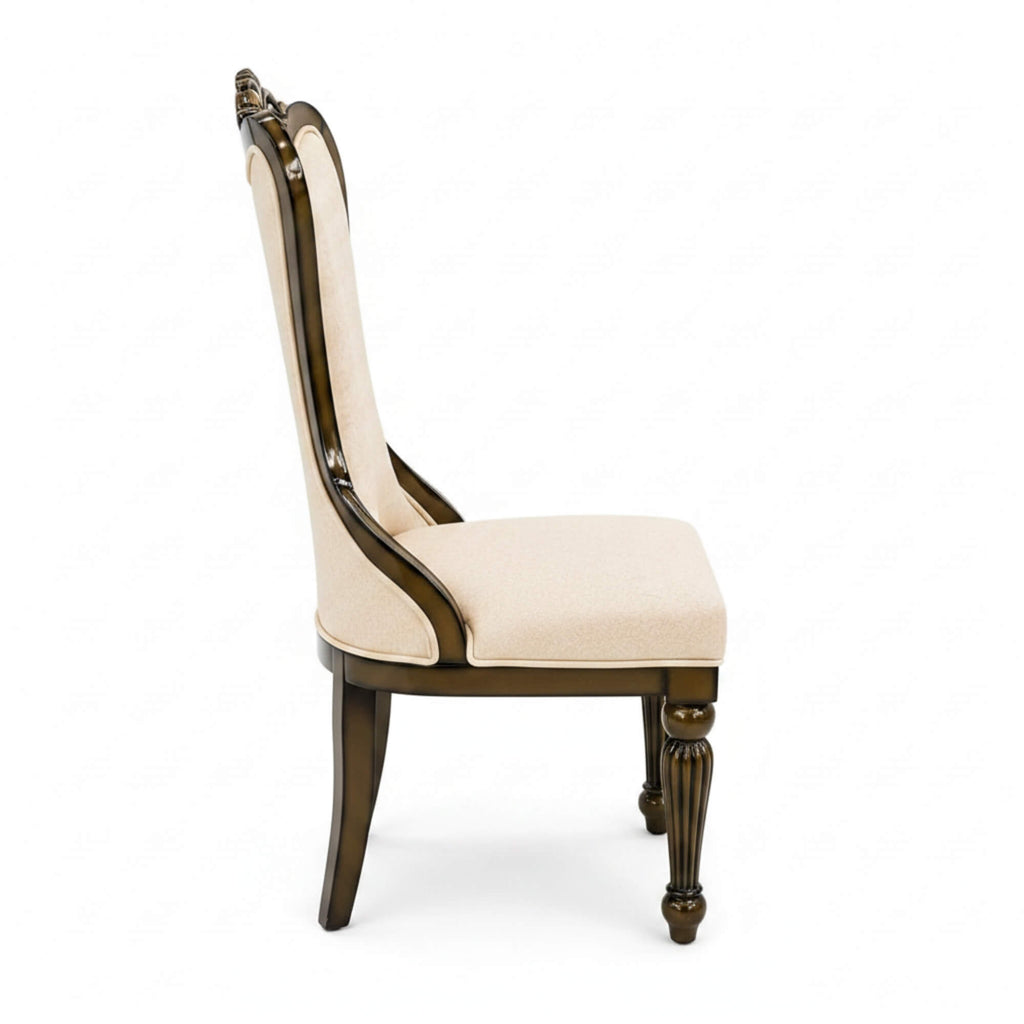 Comber Marble 6+1 Seater Dining Table Metallic – Timeless Craftsmanship with Metallic Accents