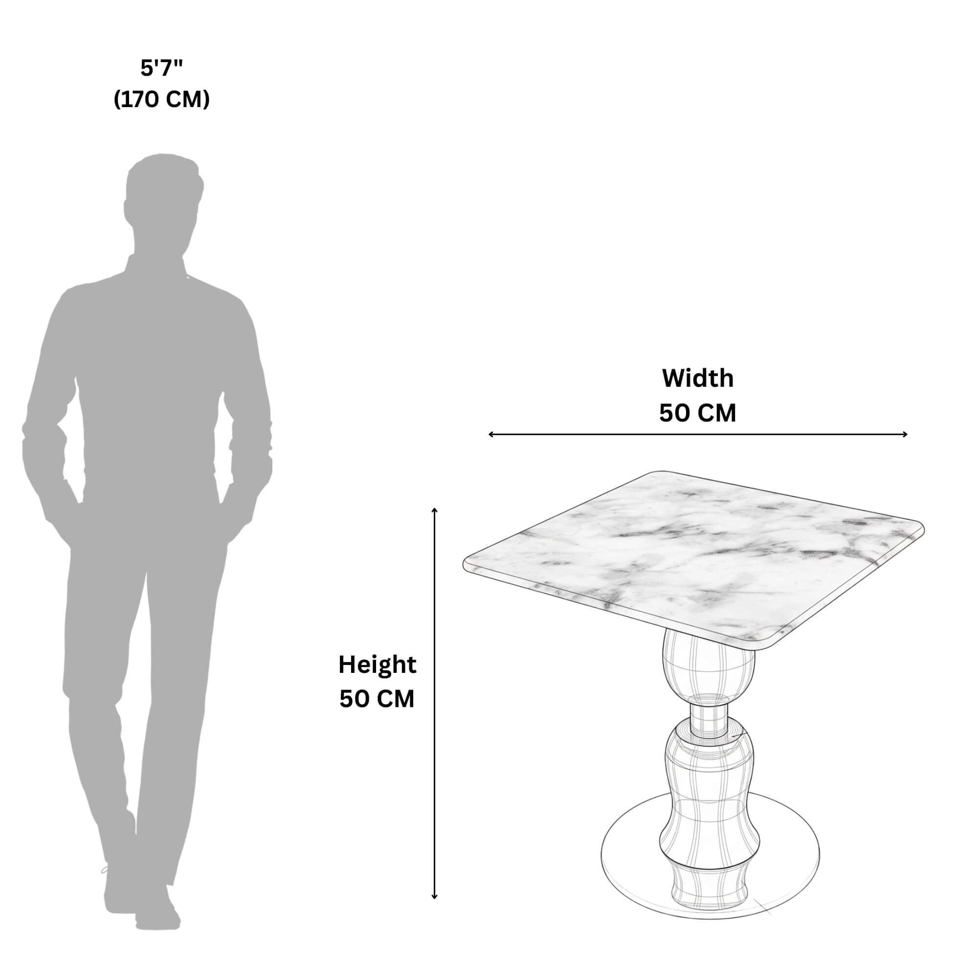 069# End Table  Compact Side Table for Living Rooms & Bedrooms