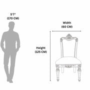 Mace dining chair size diagram